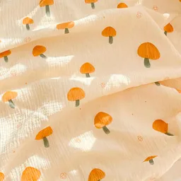 Cobija Muselina Tela Galleta Con Capucha Orejitas, Hecha En Tela Suave Y Transpirable, Manta Con Capucha Y Botón Para Bebé, Diseño Estampado