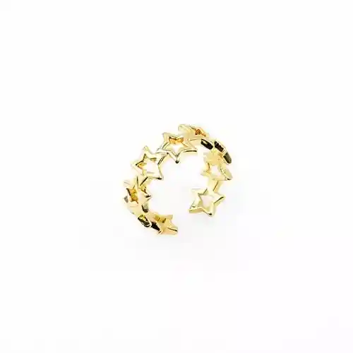Anillo Empty Stars Dorado