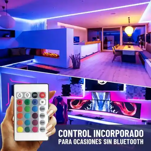 Cinta Led Bluetooth | Luces Led De 5 Metros Rgb (multicolor)