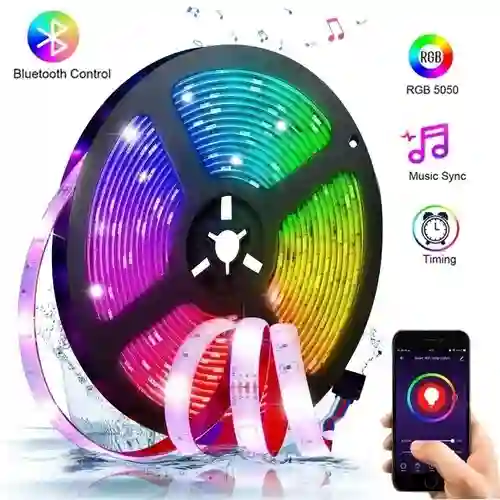 Cinta Led Bluetooth | Luces Led De 5 Metros Rgb (multicolor)