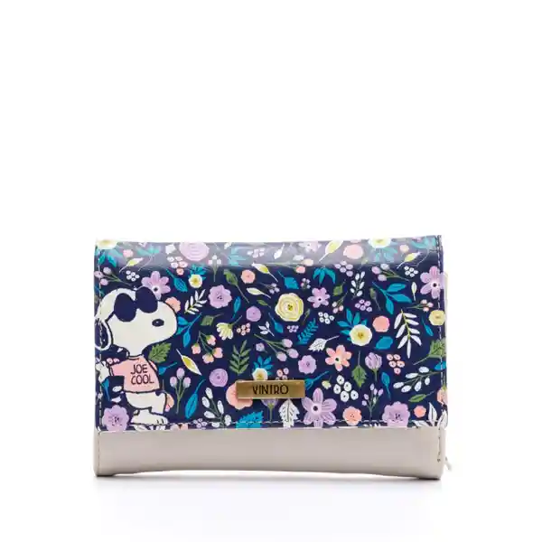 Billetera Para Mujer Monaco Snoopy En Cuero Vegano