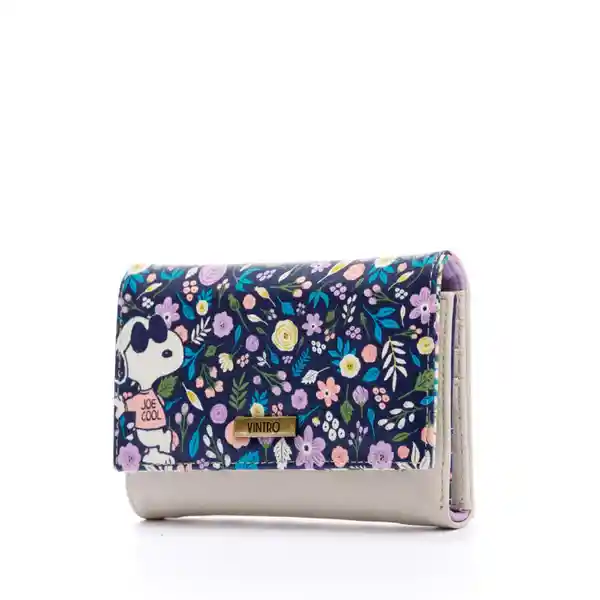 Billetera Para Mujer Monaco Snoopy En Cuero Vegano