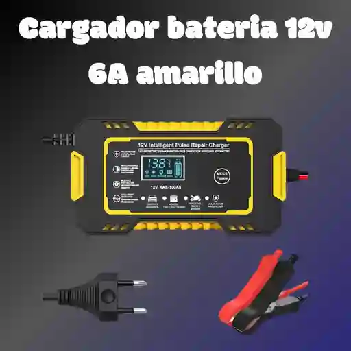 Cargador Bateria 12v 6a Amarillo