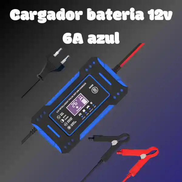 Cargador Bateria 12v 6a Azul