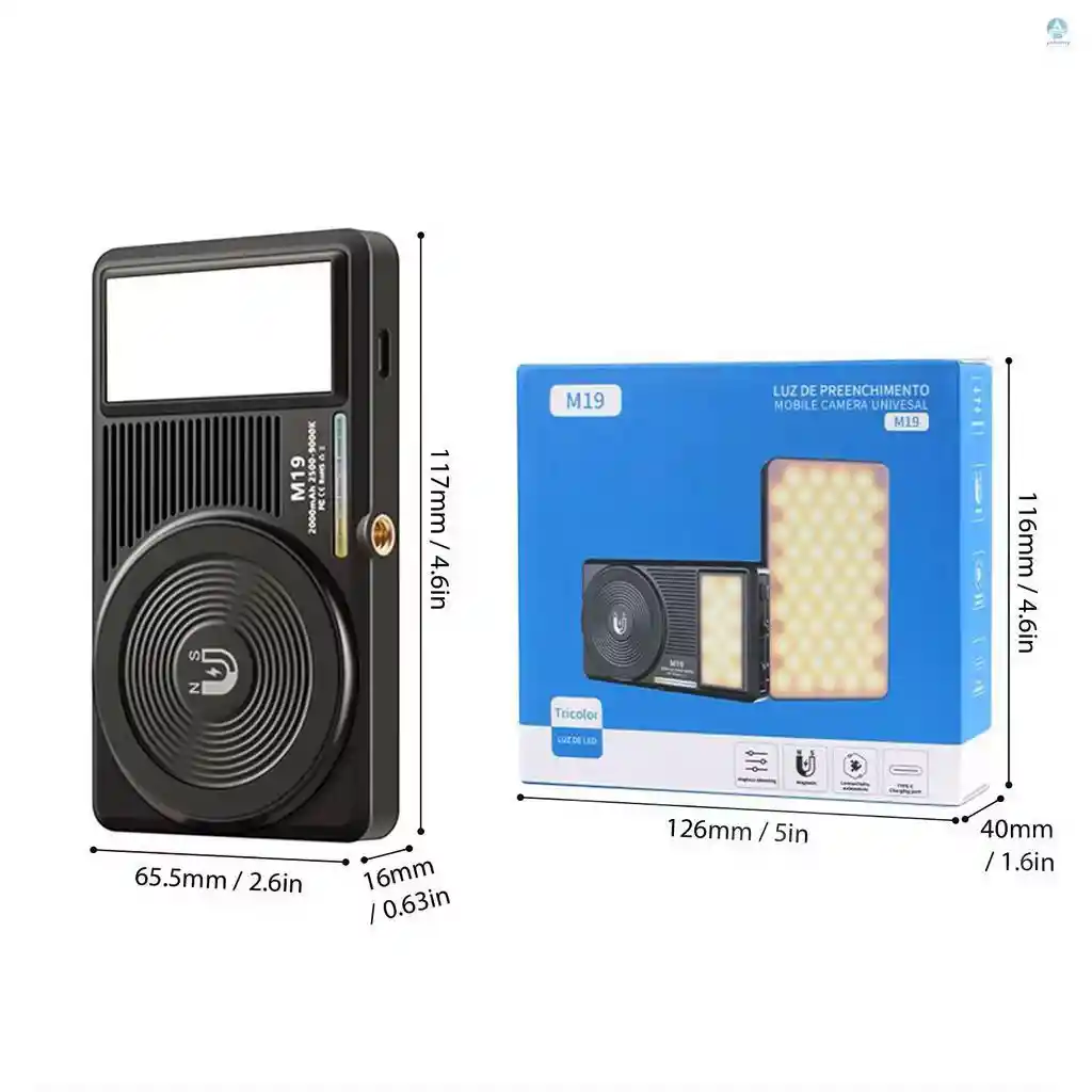 Panel Led Portable M19 Recargable | Para Celular Y Camara