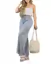 Pantalon Palazzo Ancho Plisado Jaspe