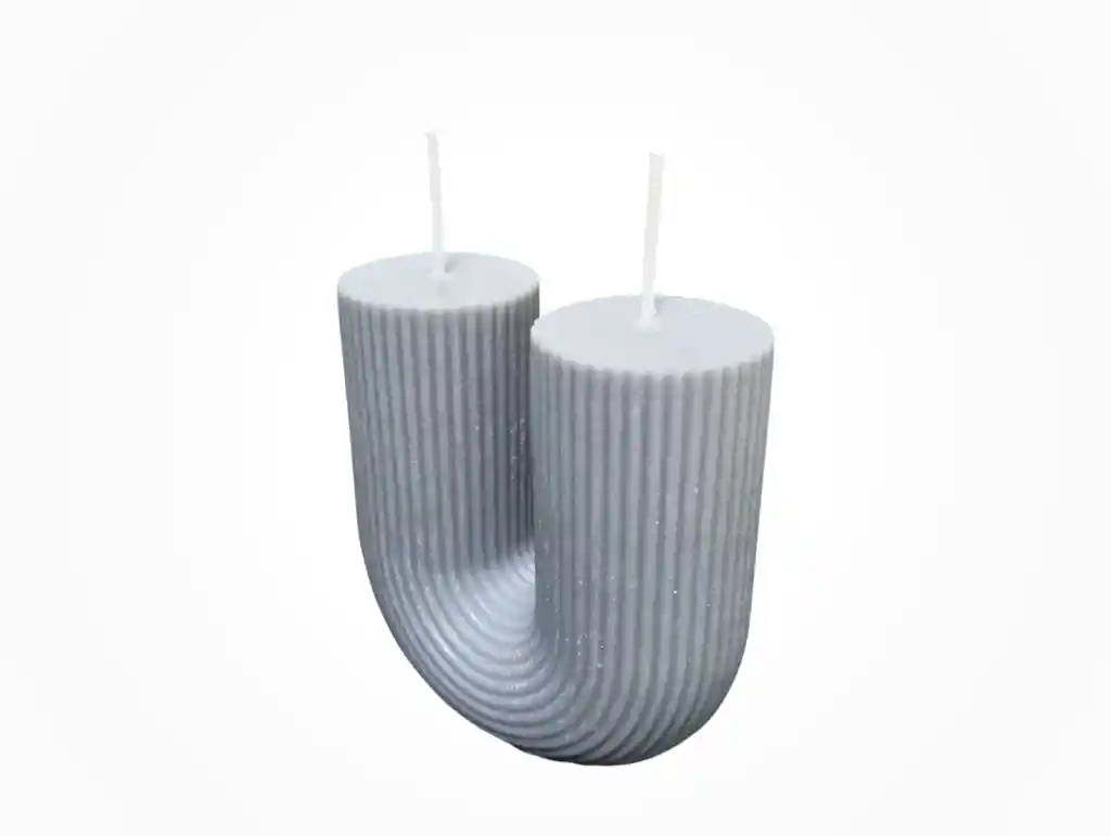 Vela Artesanal U Gris