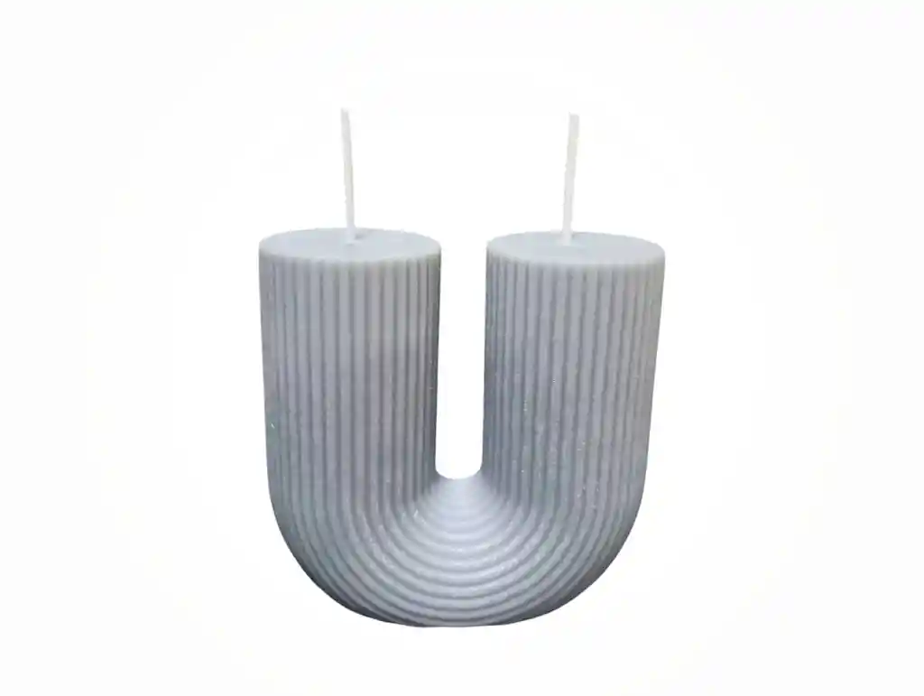 Vela Artesanal U Gris