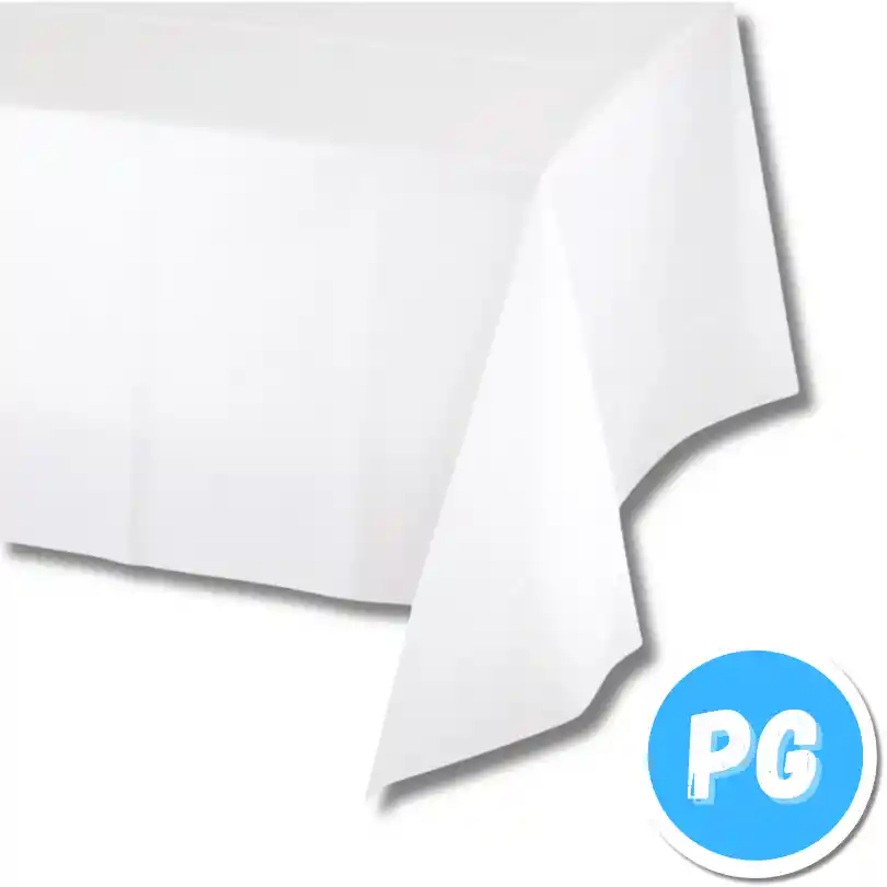 Mantel Plastico Blanco 137x183 Centimetros