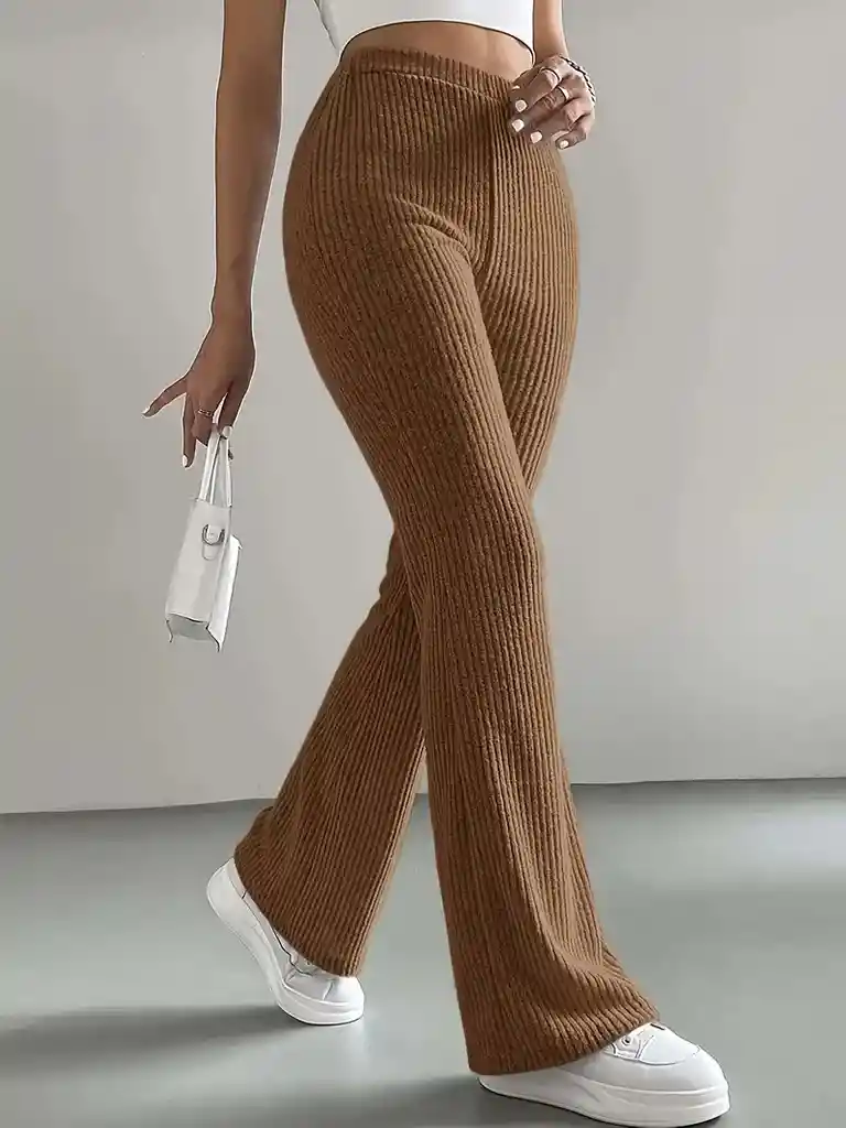 Pantalones Tejidos En Hilo Cintura Elastica