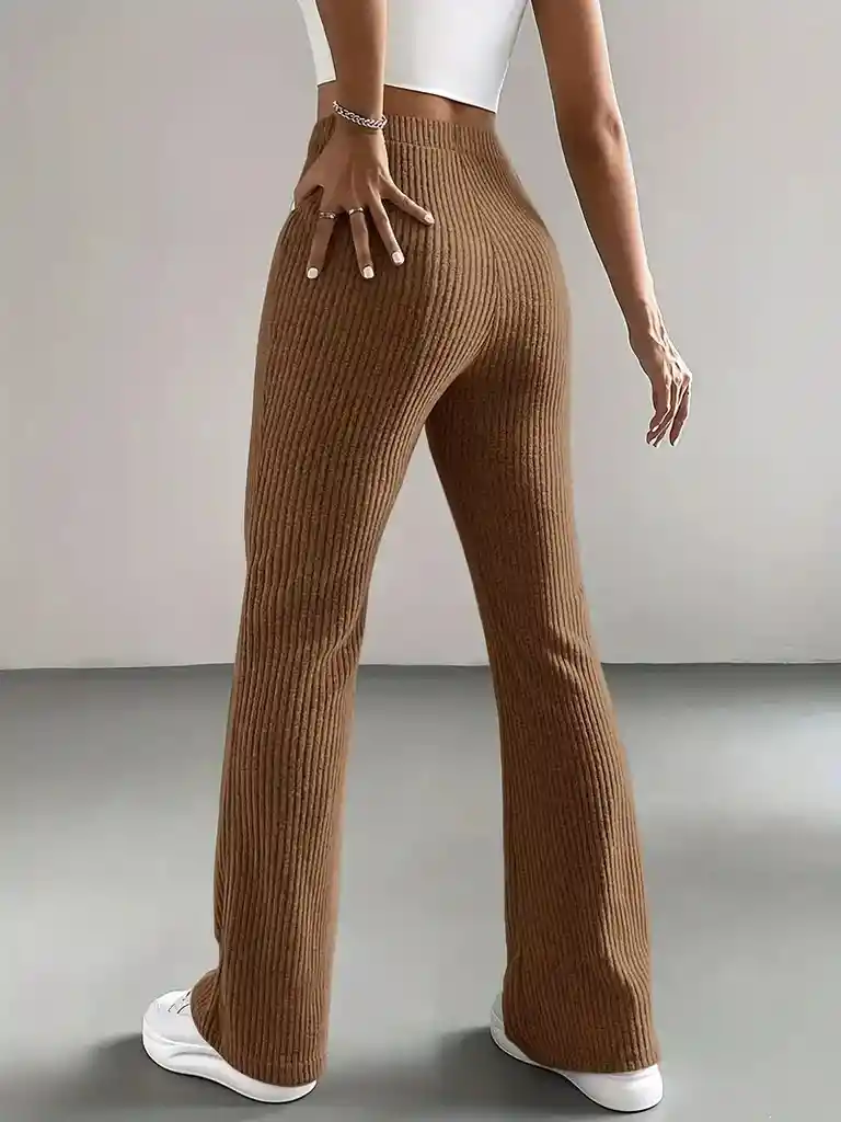 Pantalones Tejidos En Hilo Cintura Elastica