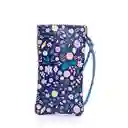 Estuche De Gafas O Celular Para Mujer Snoopy Flores Con Pulsera Y Broche