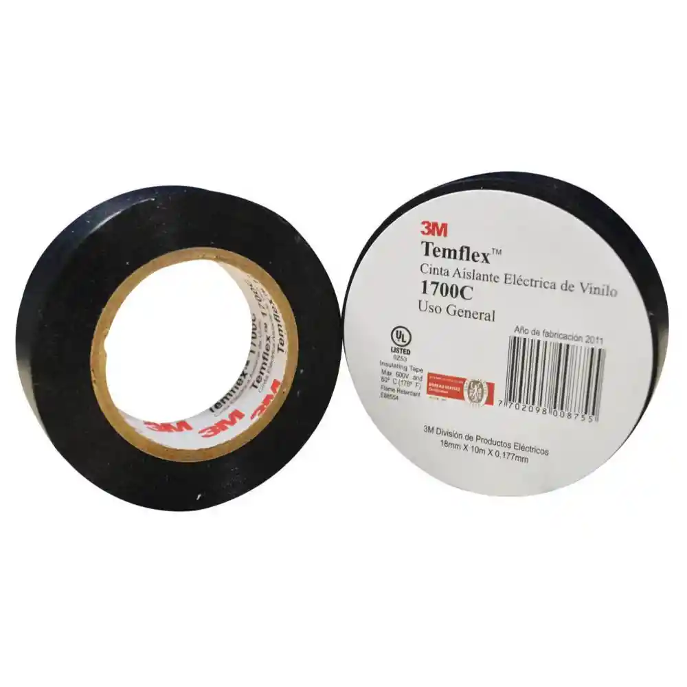 Cinta Aislante Grande 3m Temflex 19mmx18m (3m-0110)