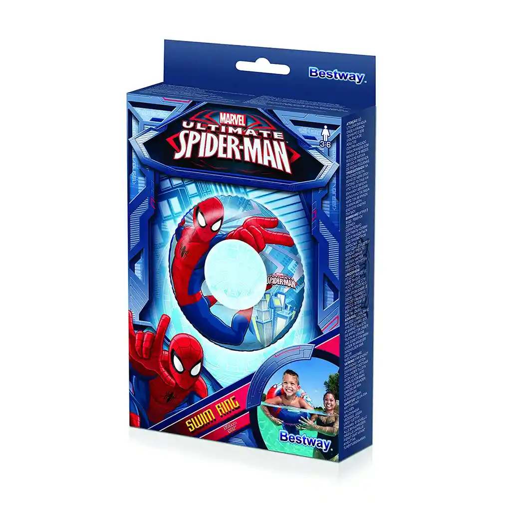 Flotador Spiderman Aro Piscina Niños Original Marvel