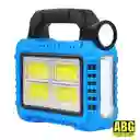 Linterna Lampara Led Recargable Multifuncional Con Panel Solar Camping