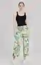 Pantalon Palazzo Estampado Flores