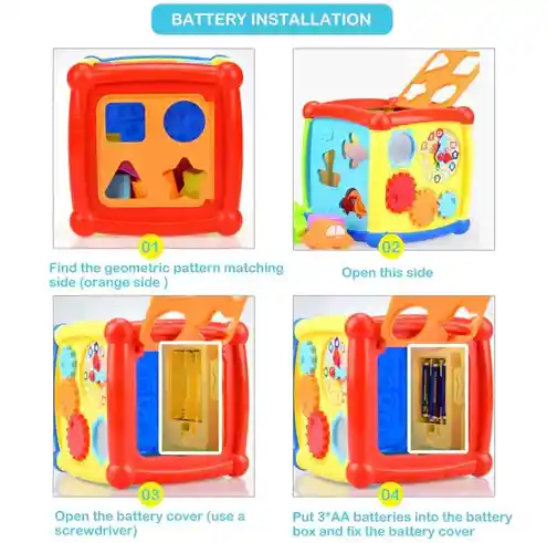 Cubo De Actividades Para Bebés Juguete Multifuncional 6 En 1