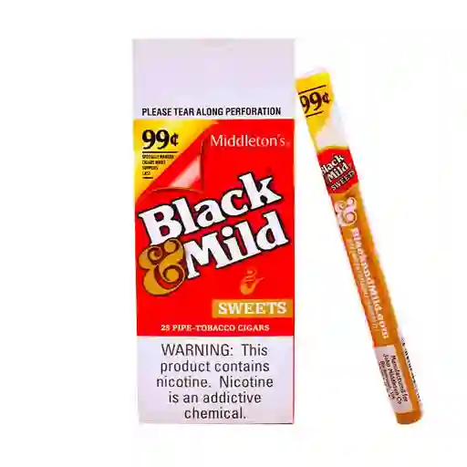 Tabaco Black Mild Madera Unidad (sweet)