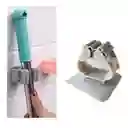 4 X Organizador Soporte Porta Escoba Utensillos Rosa Adhesivo