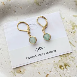 Aretes Cuarzo Jade
