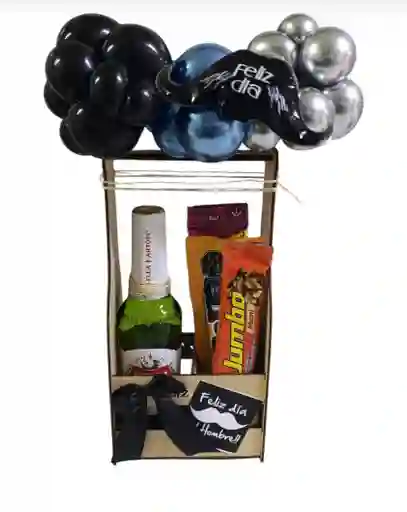 Ancheta Detalle Regalo Dia Del Hombre Con Cerveza Y Dulces