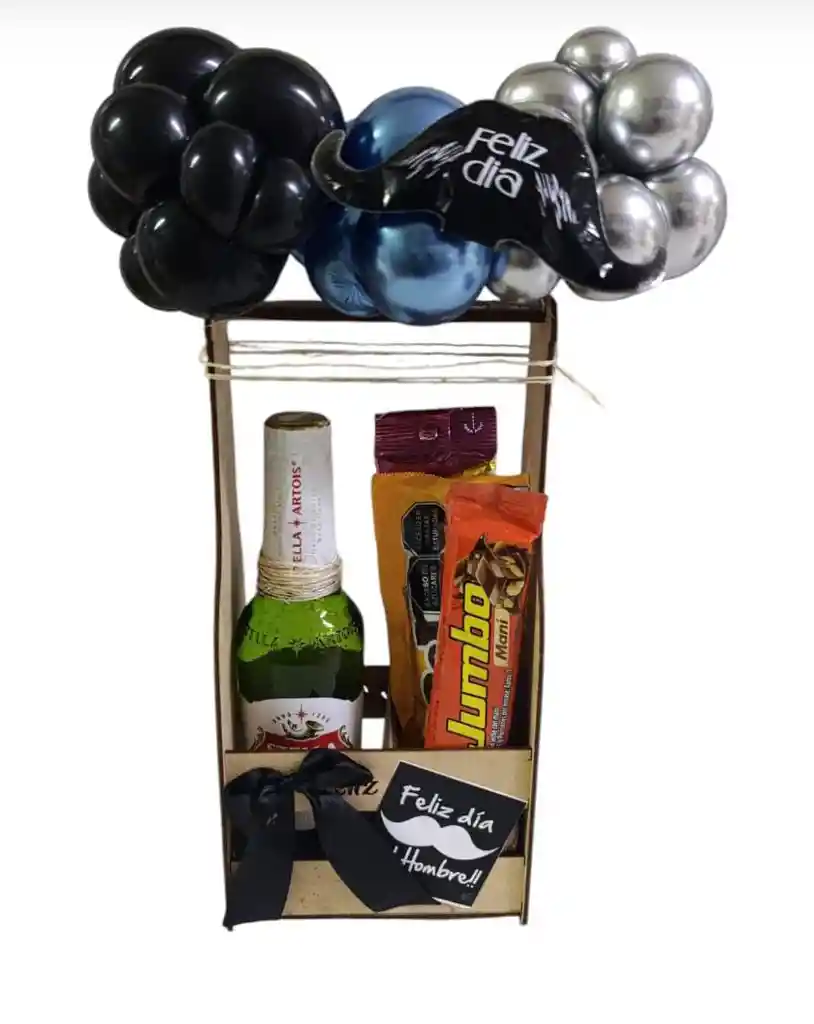 Ancheta Detalle Regalo Dia Del Hombre Con Cerveza Y Dulces