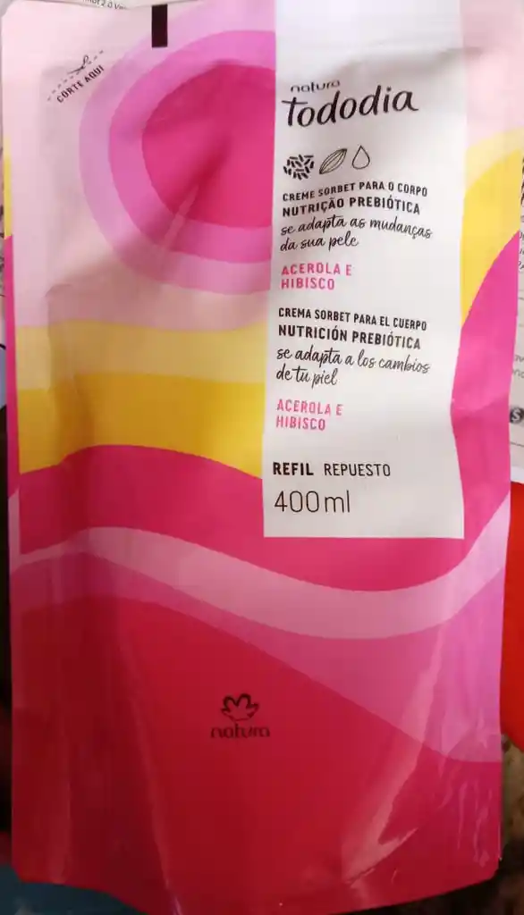 Repuesto Crema Nutritiva Corporal Acerola E Hibisco