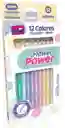 Colores Una Punta X 12 Flower Power