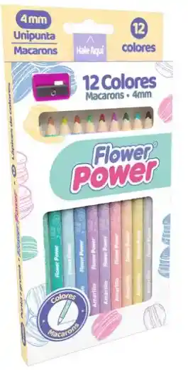 Colores Una Punta X 12 Flower Power