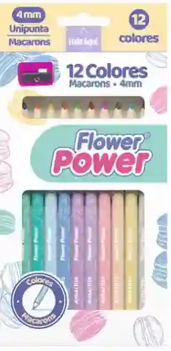 Colores Una Punta X 12 Flower Power