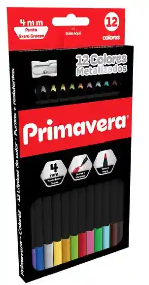 Colores Metalizados Primavera Black X 12
