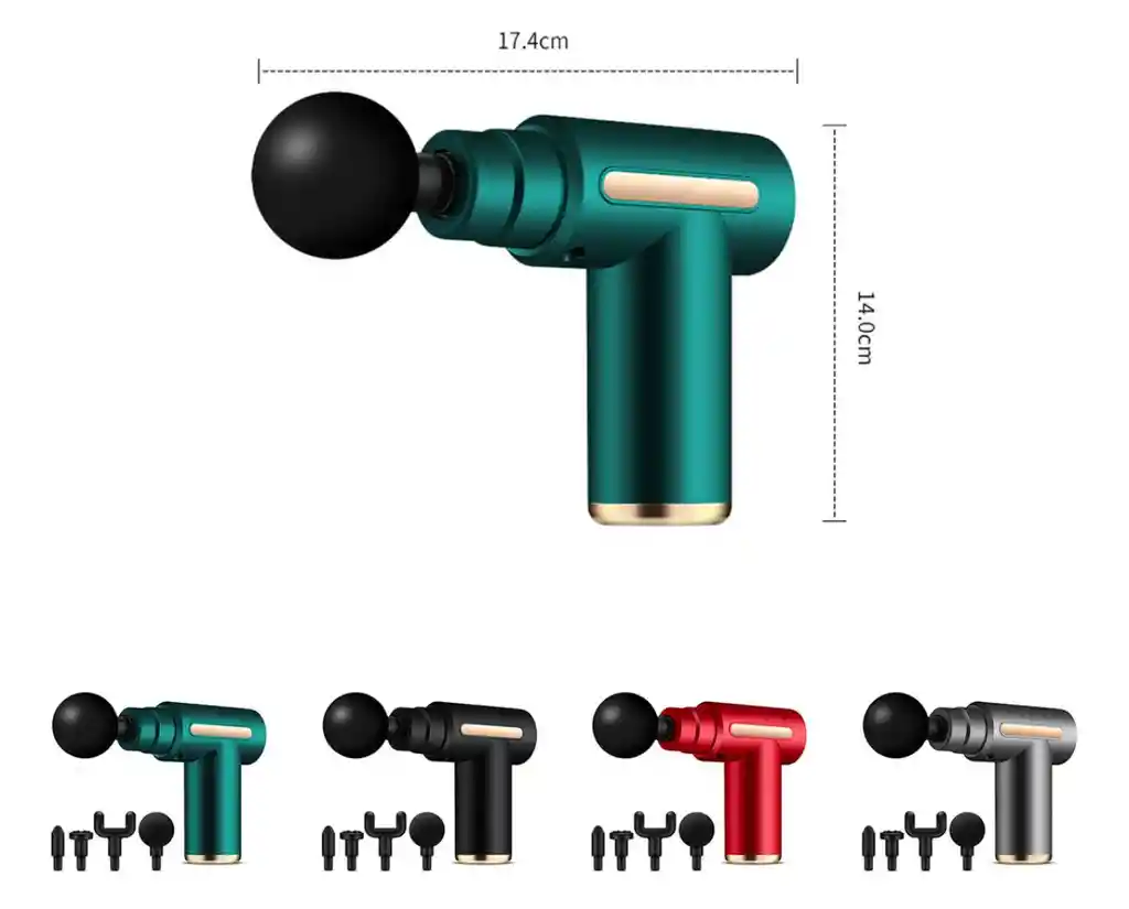 Masajeador Pistola Eléctrico Muscular Para Relajar Facial Gun