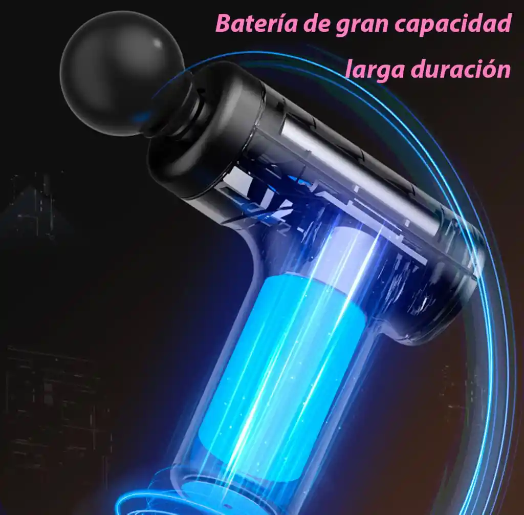 Masajeador Pistola Eléctrico Muscular Para Relajar Facial Gun