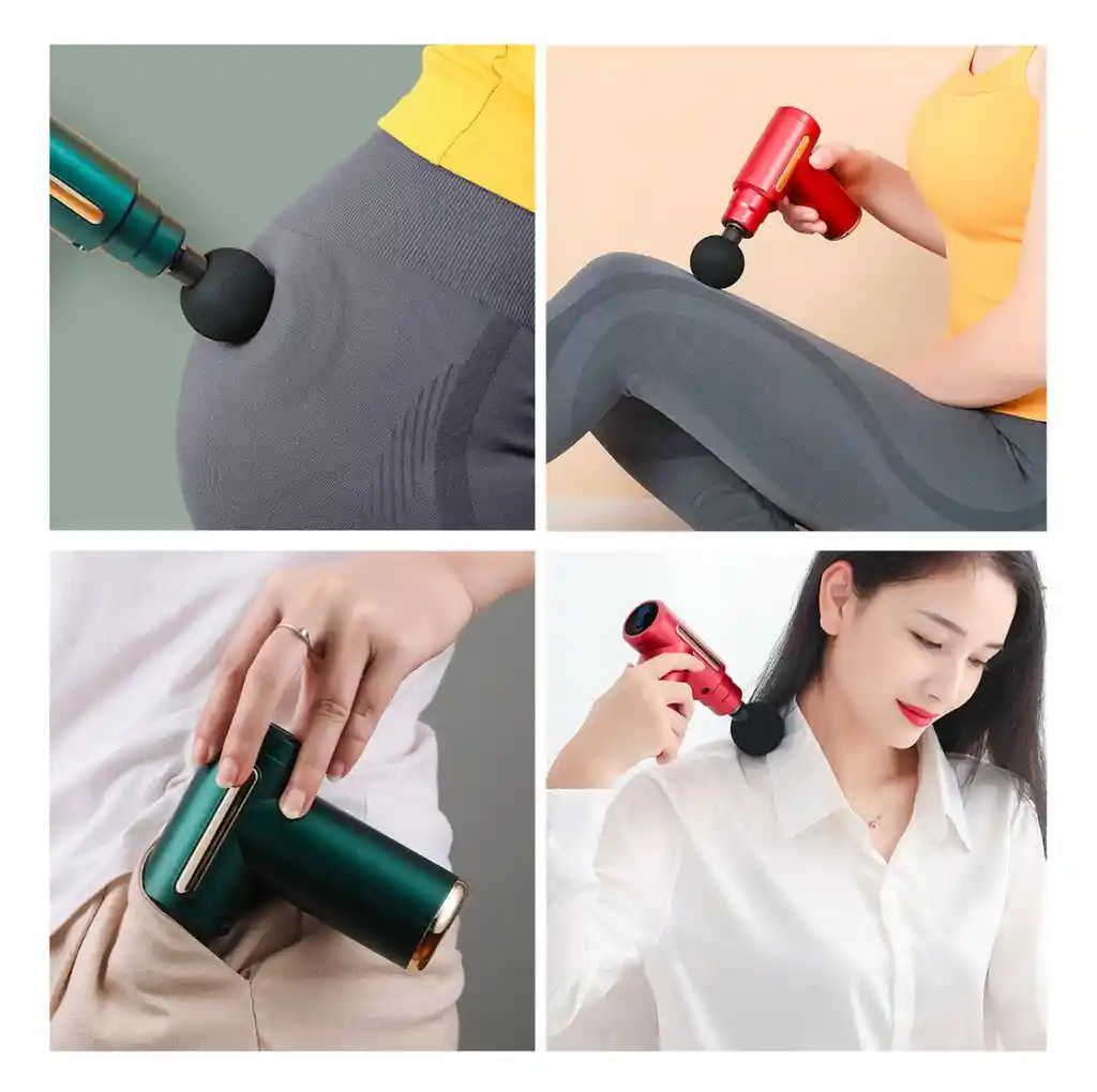 Masajeador Pistola Eléctrico Muscular Para Relajar Facial Gun