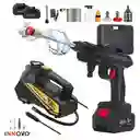 Combo Hidrolavadora Doble Batería 48v Alta Presión + Compresor De Aire Portable Vehículos 150psi