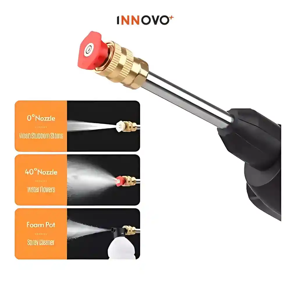 Combo Hidrolavadora Doble Batería 48v Alta Presión + Compresor De Aire Portable Vehículos 150psi