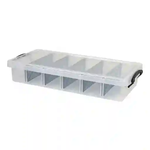 Caja Tengone 6 Divisiones 57x26x9cm Translucido 9 Lt Plastico