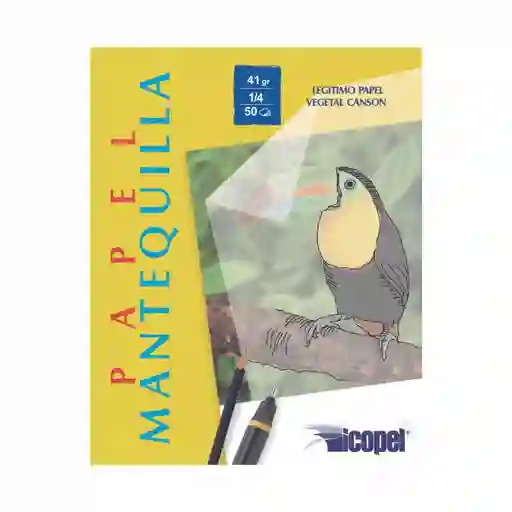 Block Papel Mantequilla 35 Hojas 1/8 42g