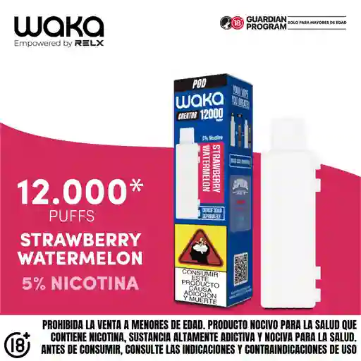 Pod Waka Strawberry Watermelon 12000 Puffs 5%