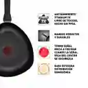 Wok Con Tapa Imusa Hardtitan​ 30cm Negro Antiadherente
