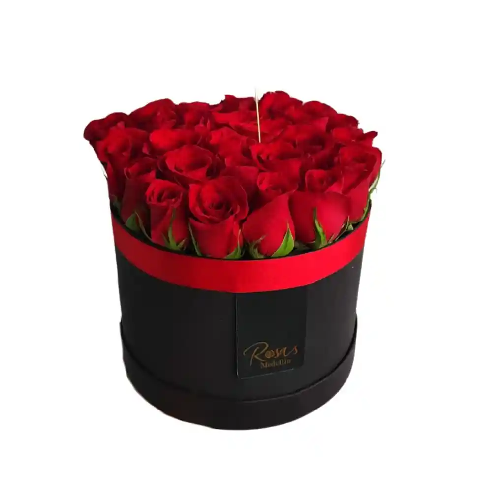 Cilindro Con Rosas De Exportación - Mediano