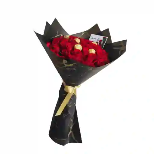 Ramo 36 Rosas De Exportación Y Chocolate
