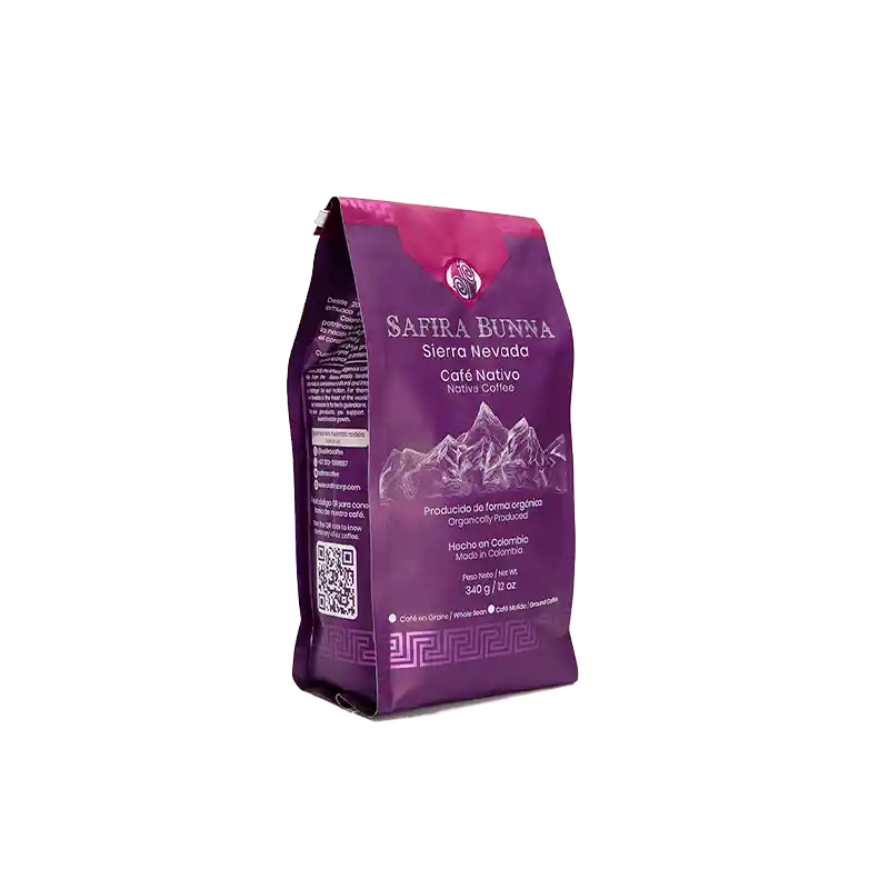 Cafe Grano Organico Nativo Sierra Nevada - Safira Bunna 340g