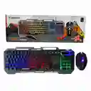 Combo Teclado Mouse Gaming Base Aluminio Retroiluminado Rgb
