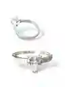 Anillo En Plata Ley 925 Con Piedras De Murano, Talla 7, Anillos En Plata, Joyeria, Joyas.
