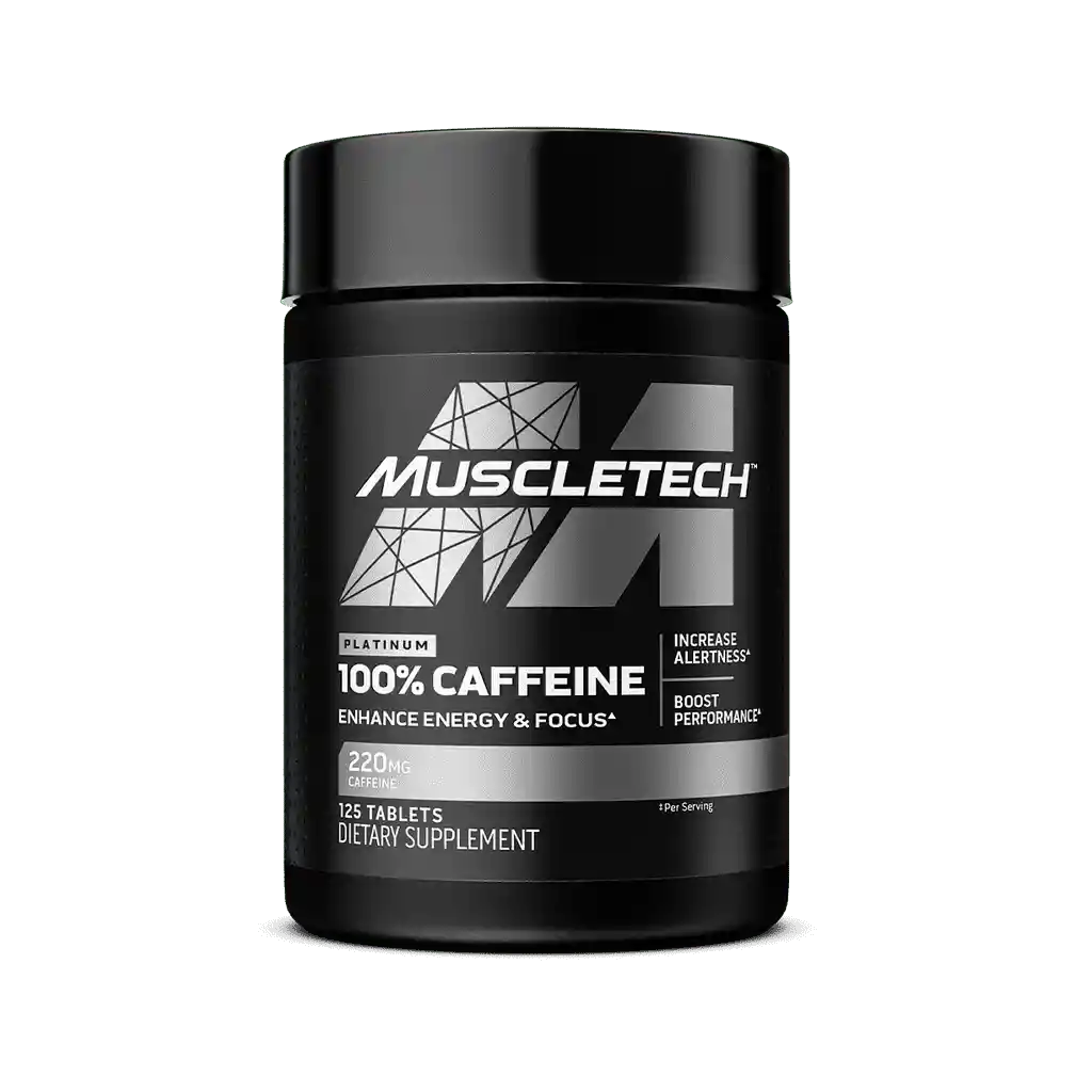 Cafeina 100% Muscletech 125 Capsulas