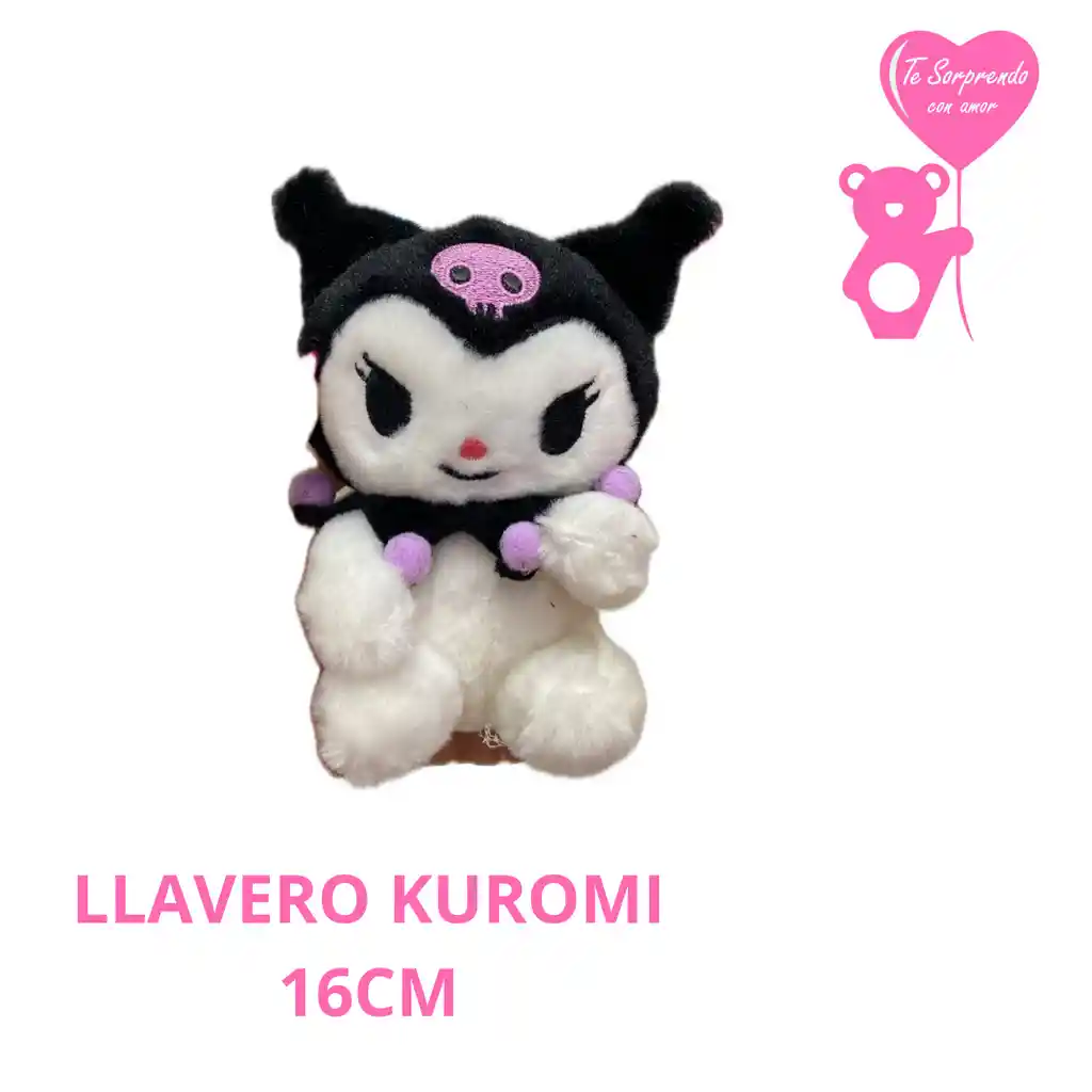 Llavero Peluche Kuromi 16cm