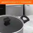 Olla Con Tapa Imusa Hardtitan​ 24cm Negro Antiadherente