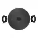 Olla Con Tapa Imusa Hardtitan​ 24cm Negro Antiadherente