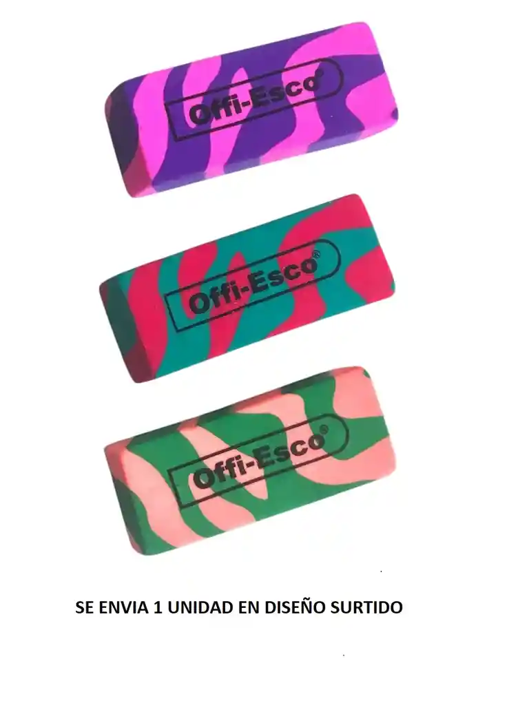 Borrador Estampado Camuflado Colores Surtidos Offi Esco Oe-130g